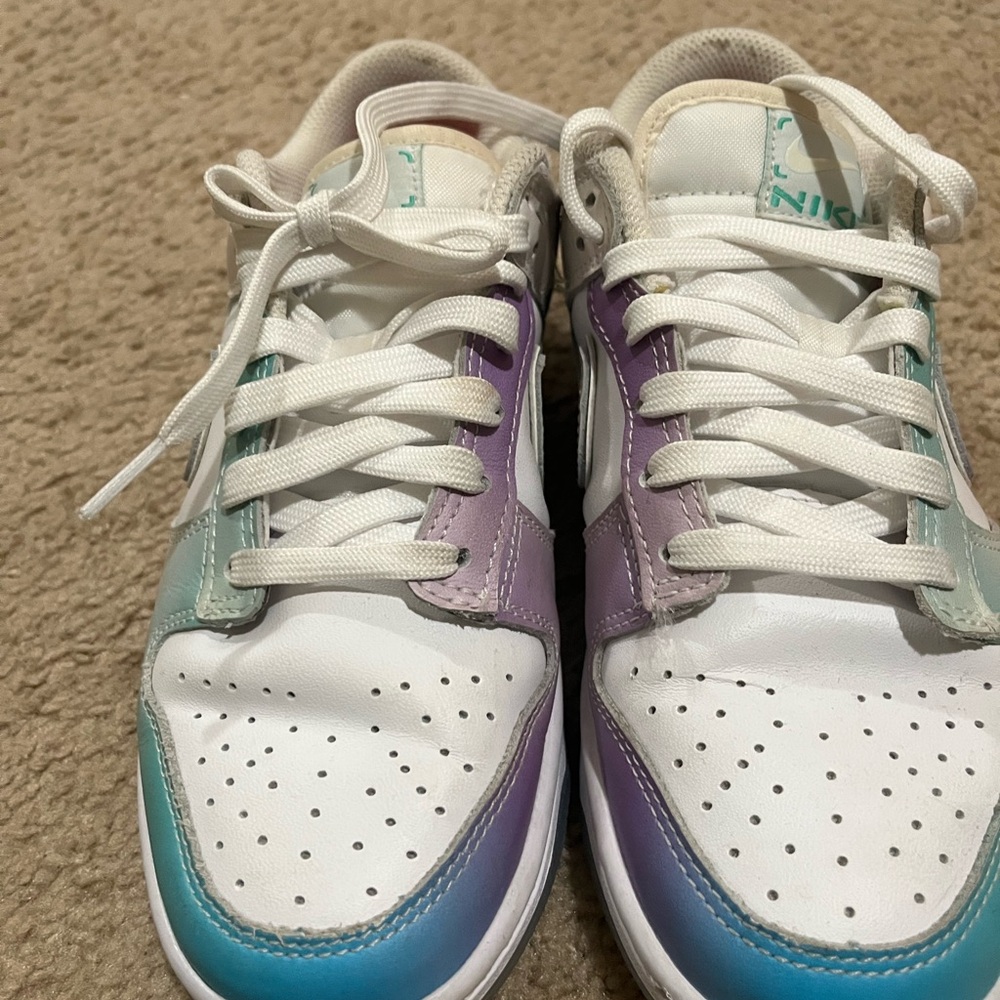Nike White and Multicolor Sneakers